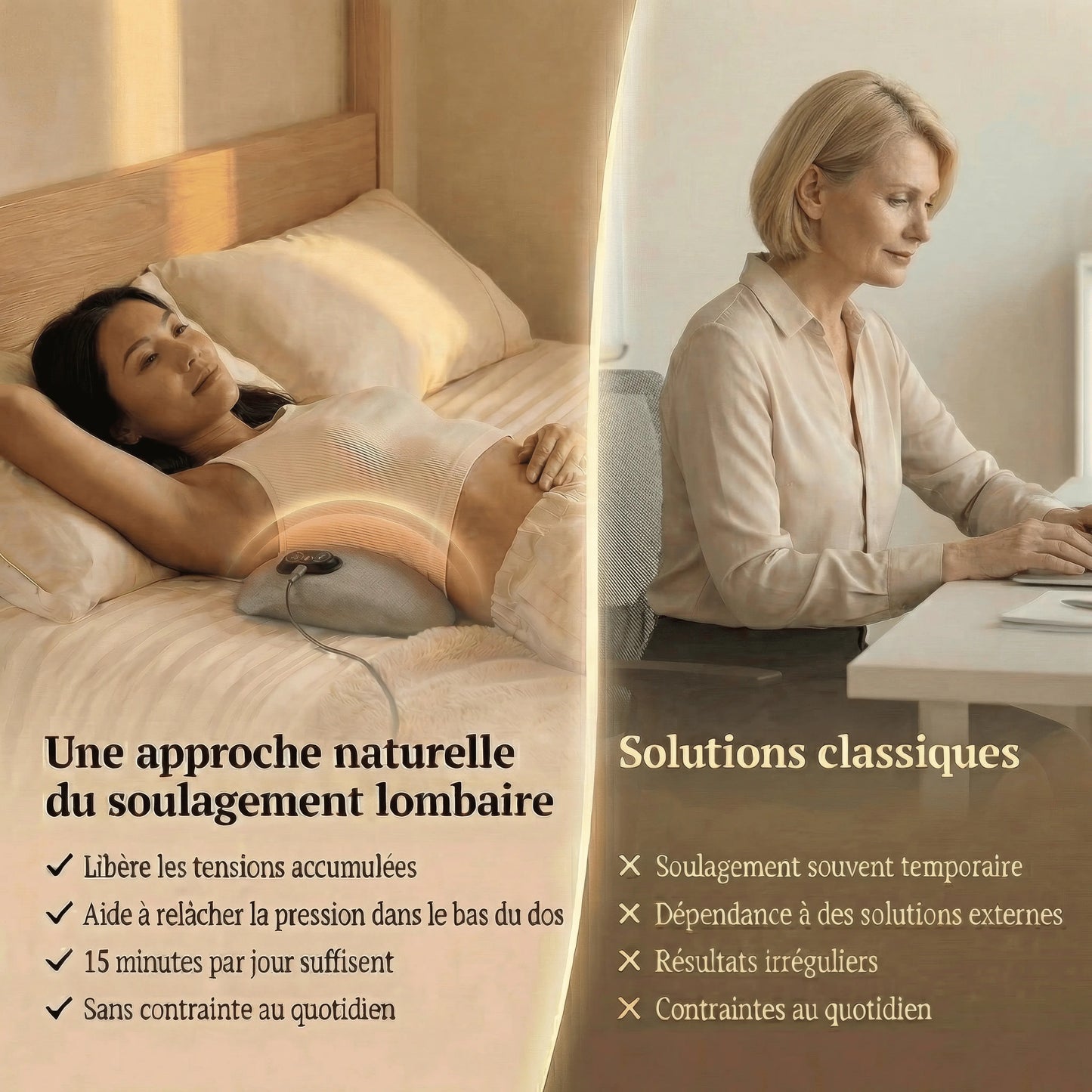 Masseur 3 en 1 Clair Bois Les Visionnaires