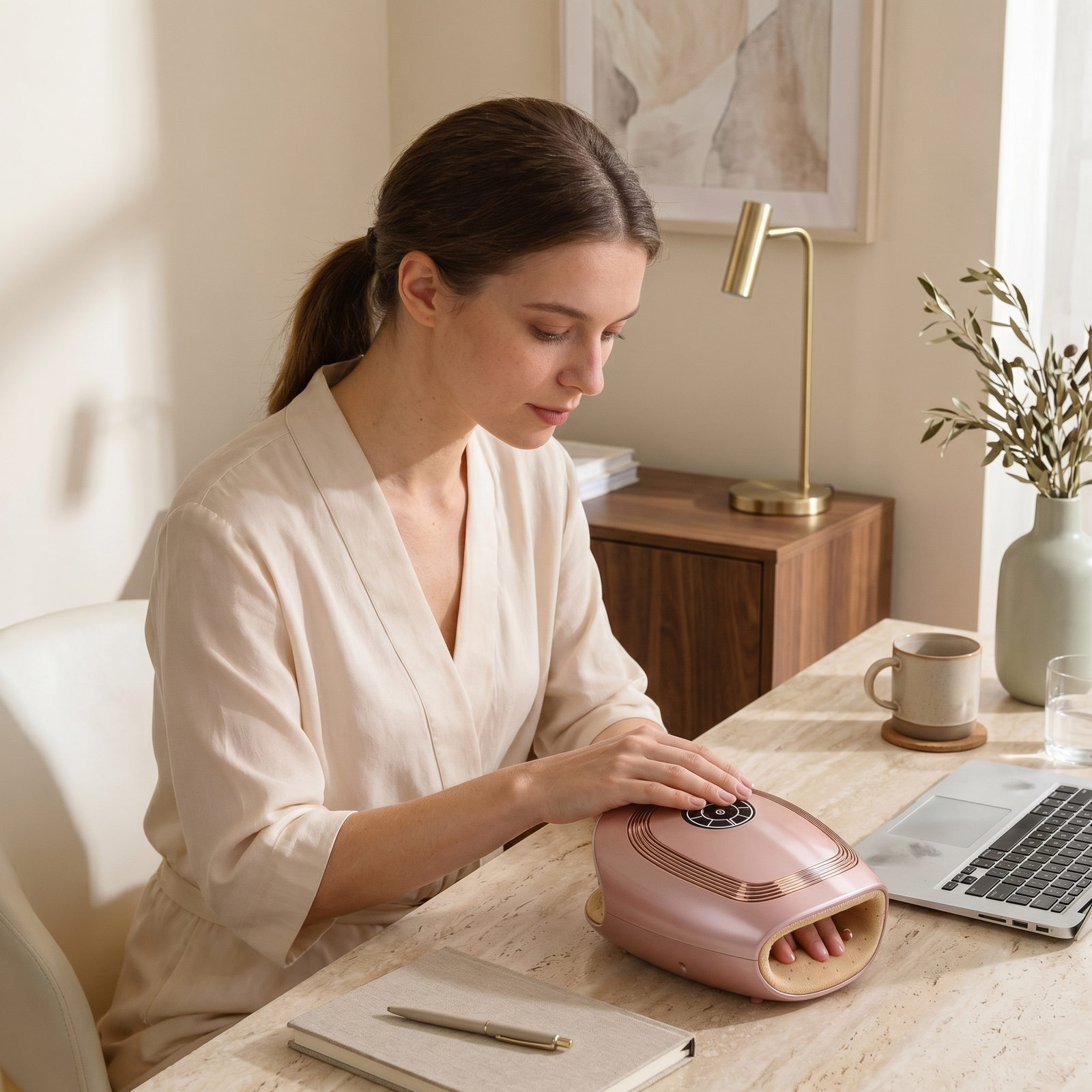 Glissez votre main à l'intérieur