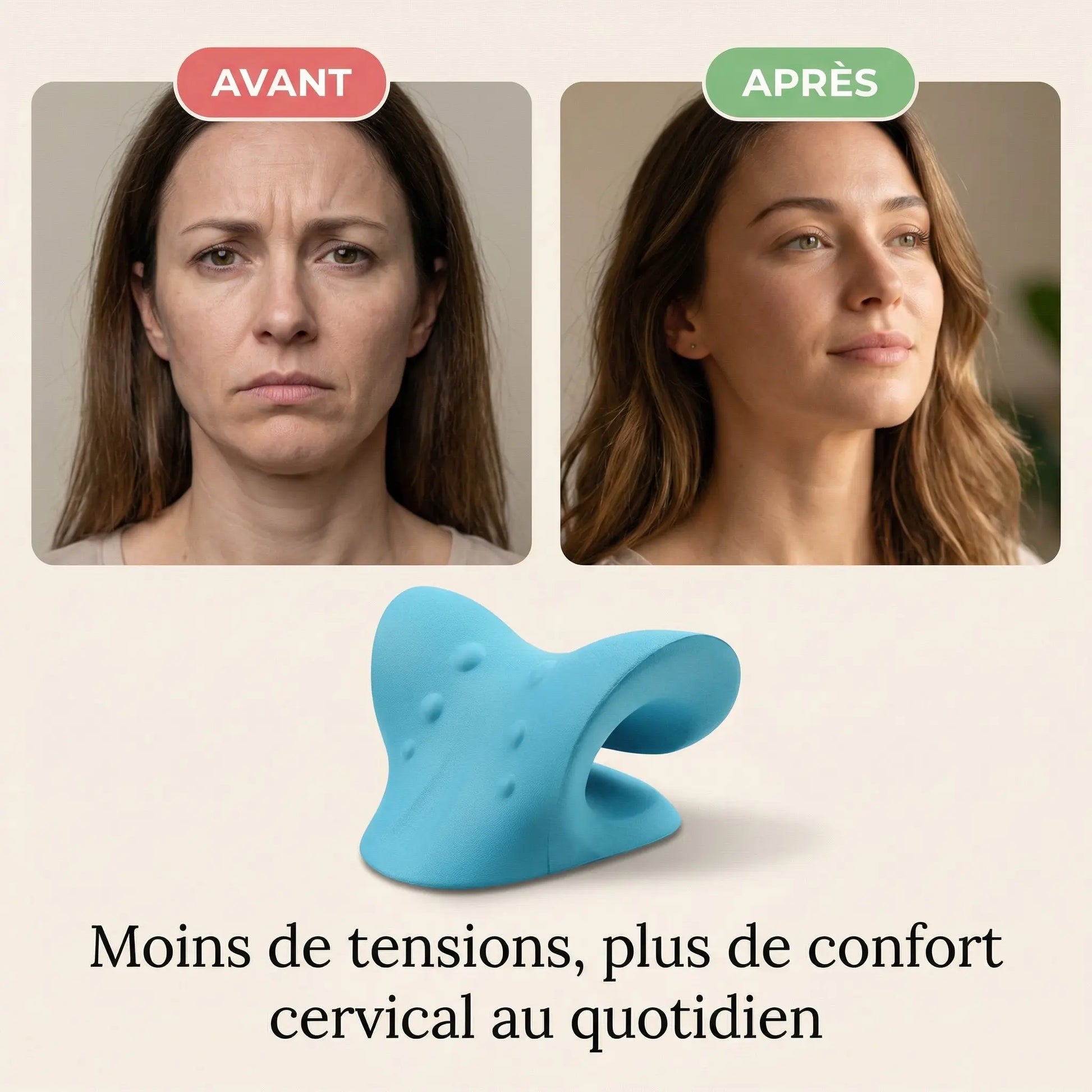 SpineAlign - Oreiller de massage et d'étirement pour cervical Liberty