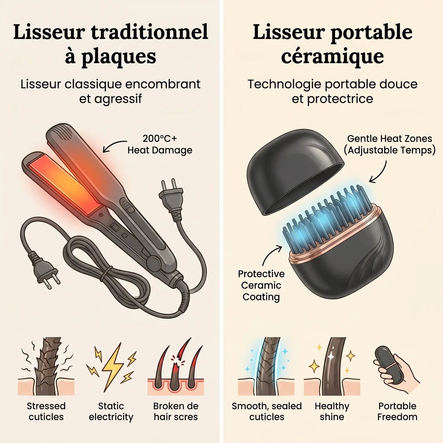 Mini lisseur portable Clairbois ClairBois