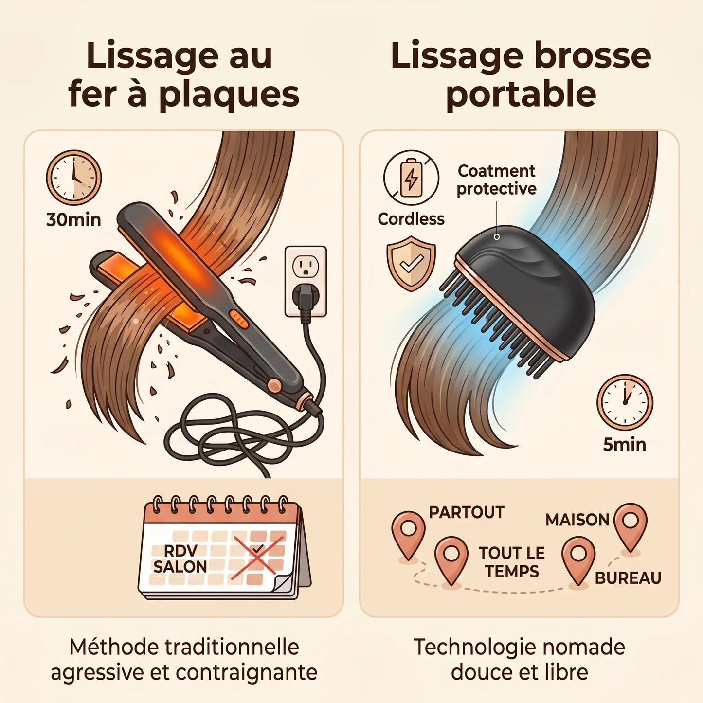 Mini lisseur portable Clairbois ClairBois